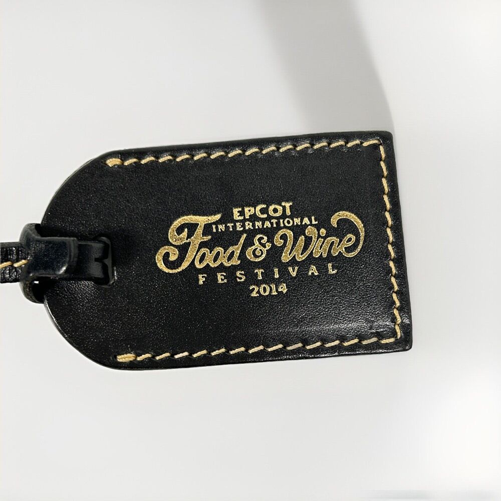 Dooney & Bourke Disney Epcot Food & Wine Festival 2014 Leather Hang Tag Charm - Picture 2 of 4